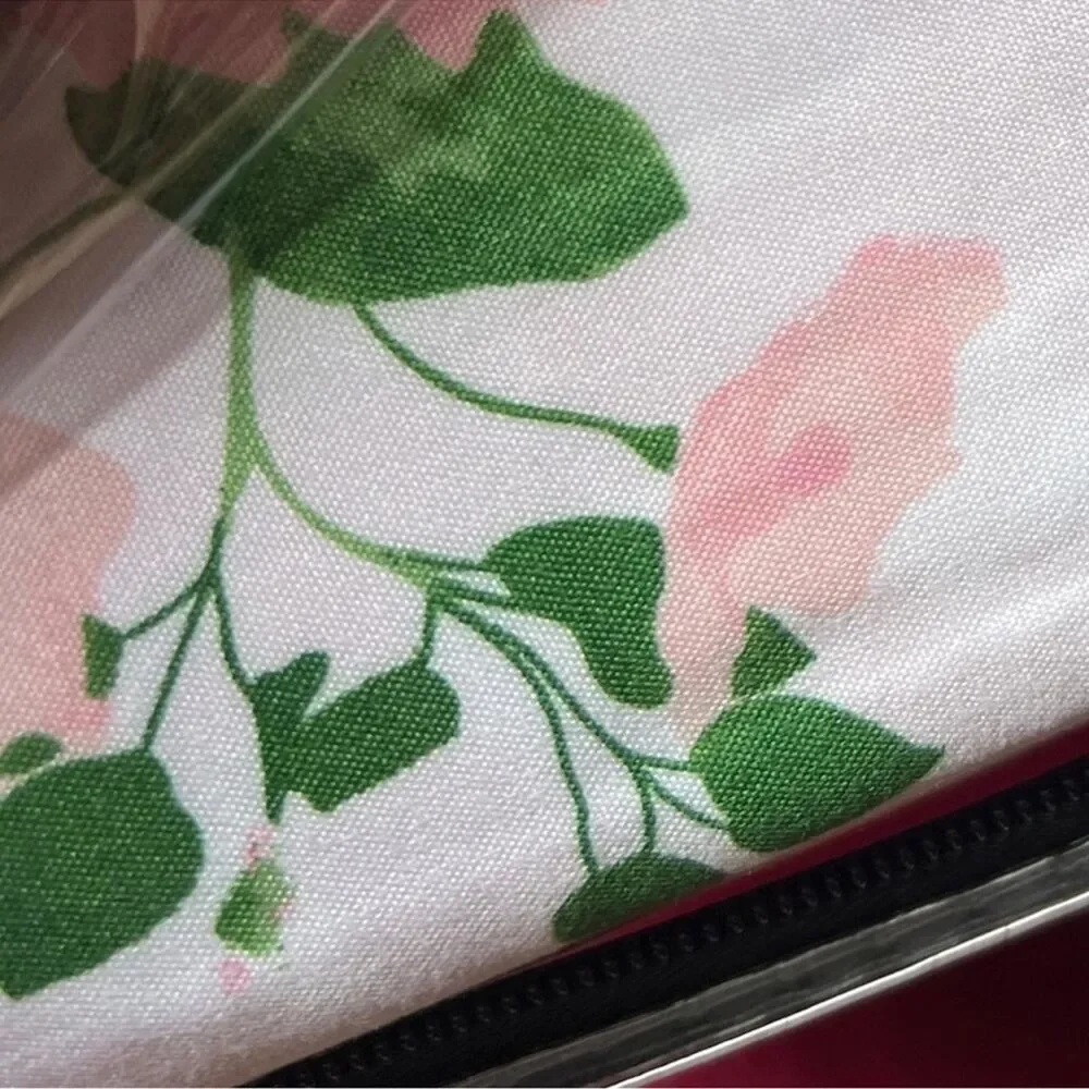 🆕 NWT Queen Duvet Set Reversible Plaid Floral 2 - n - 1 Betsey Johnson PINK NEW